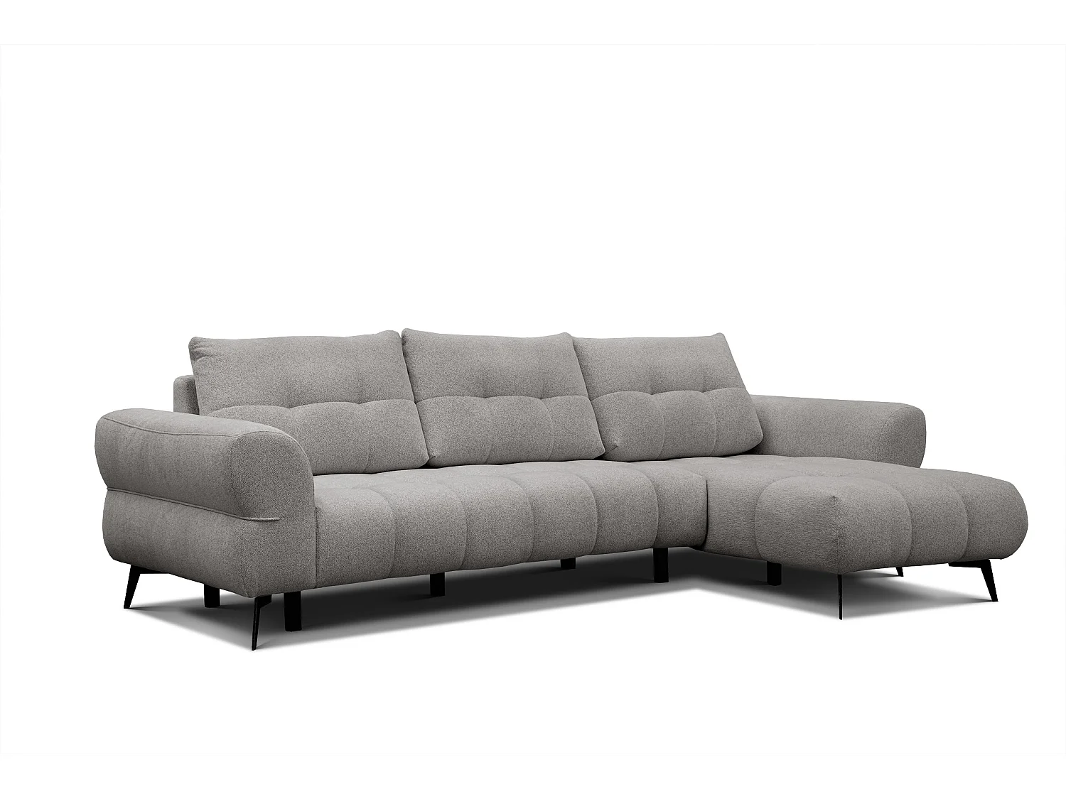 Ecksofa 4-Sitzer SALVINI, platingrau