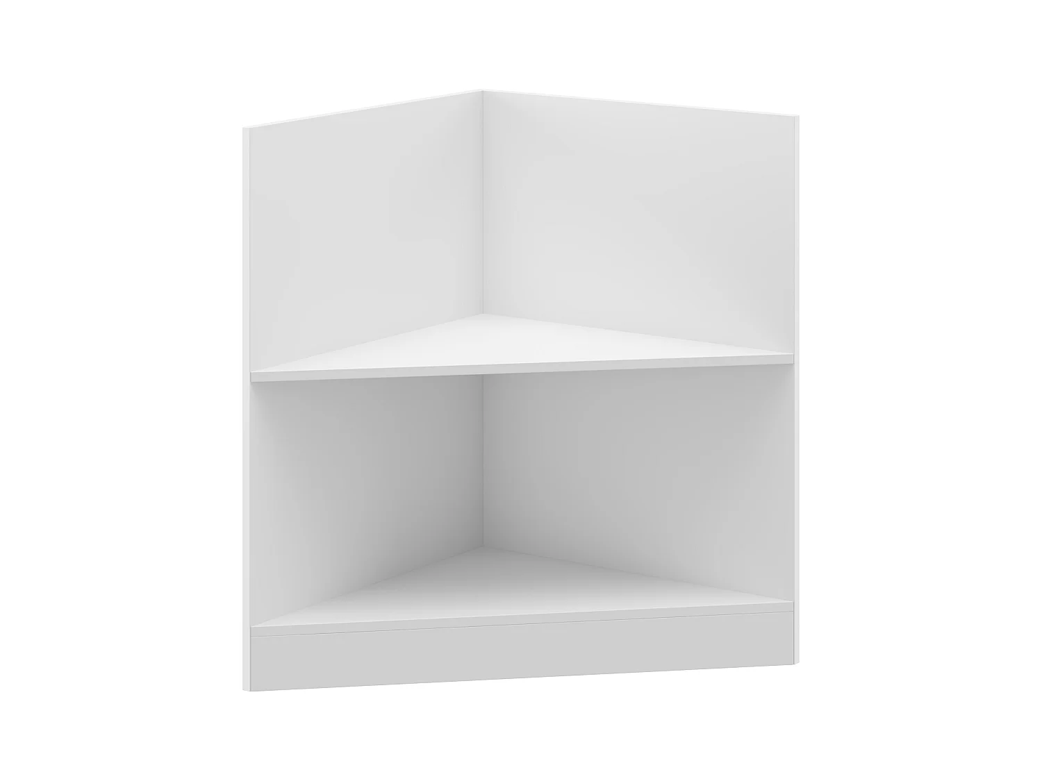 Élément Bas de Cuisine Meuble de Cuisine Modulaire avec Étagères, 60 x 60 x 81.5 cm, Blanc