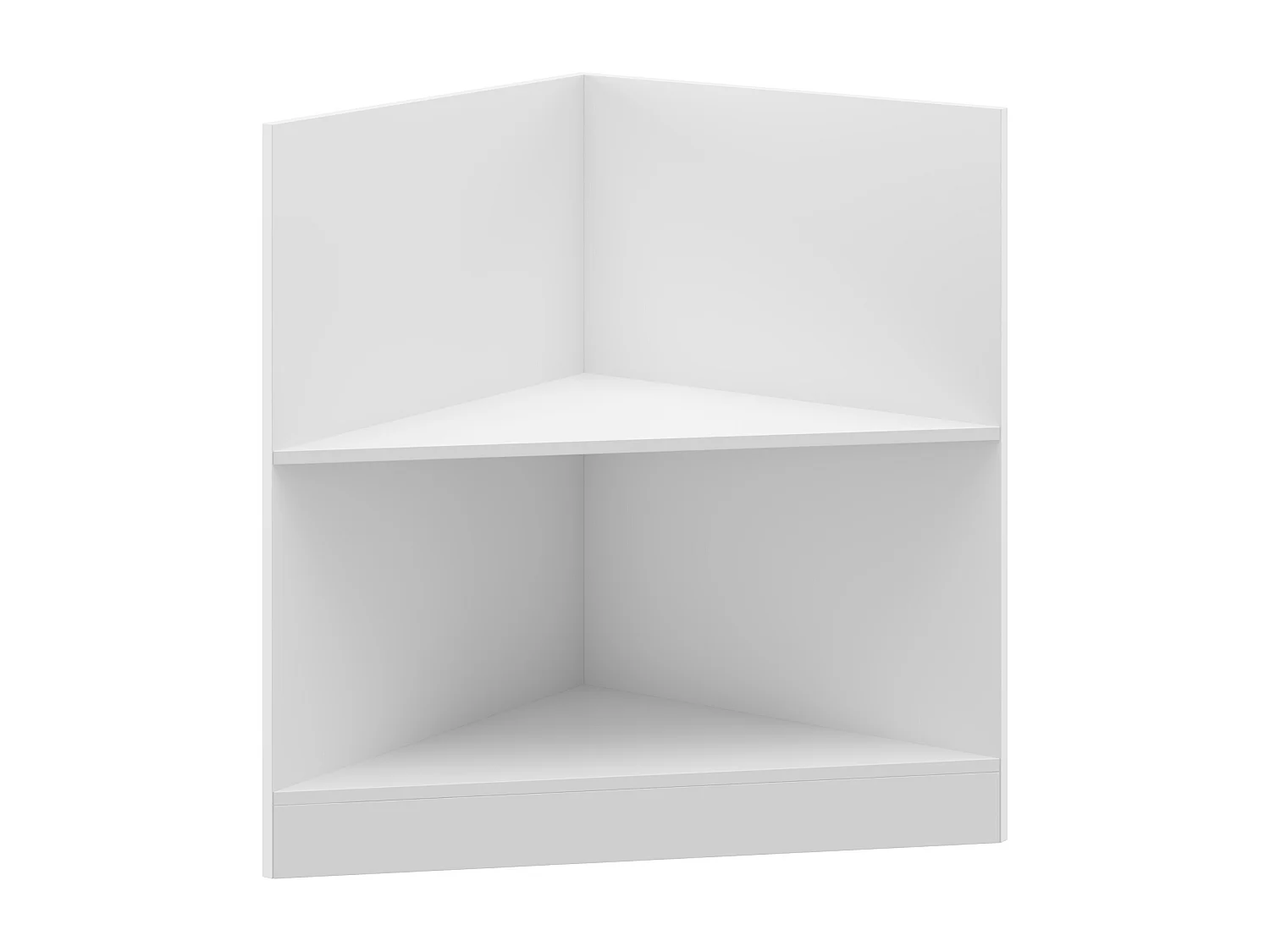 Élément Bas de Cuisine Meuble de Cuisine Modulaire avec Étagères, 60 x 60 x 81.5 cm, Blanc