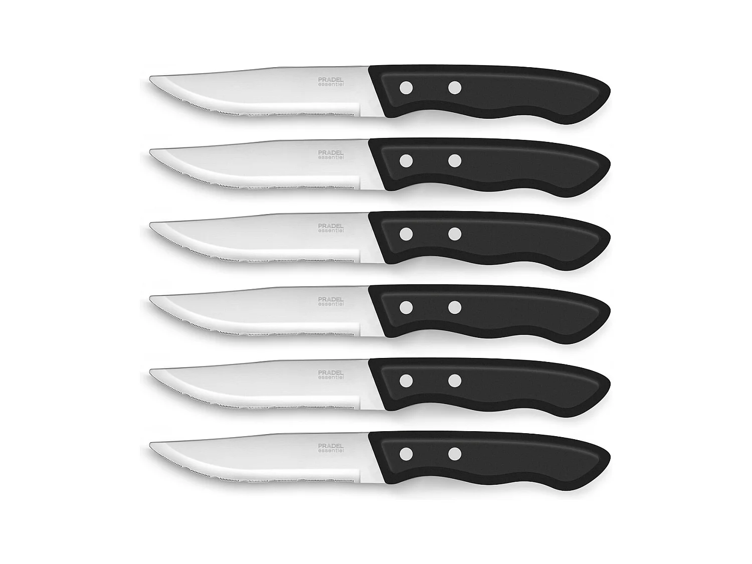 Trappeur - Set 6 couteaux steak XXL