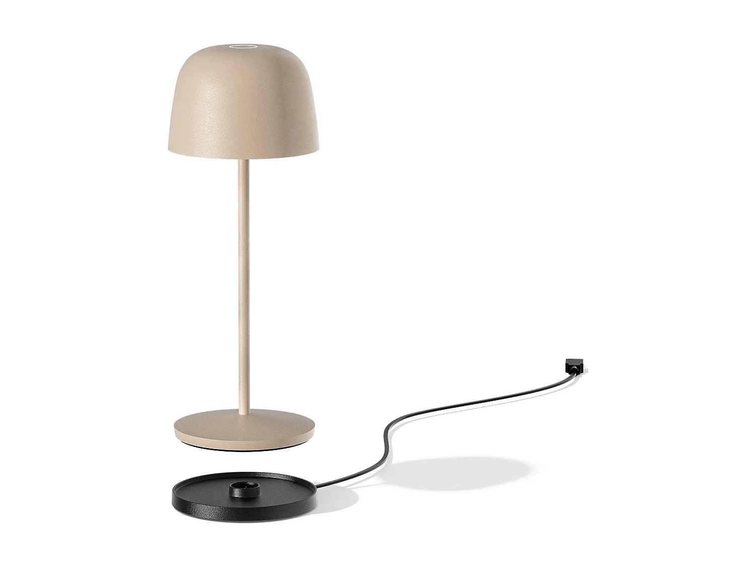 6 Lampes de table SOPHIA Sable + base de chargement