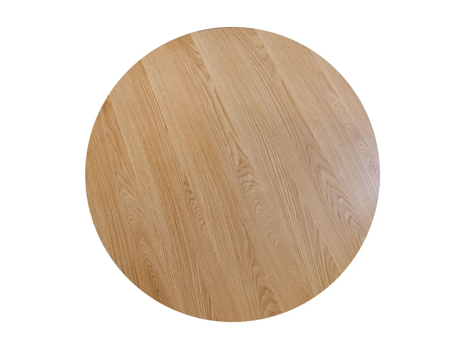 Table KANOVA 140 cm – Plateau rond en chêne clair et pied central design – Style contemporain
