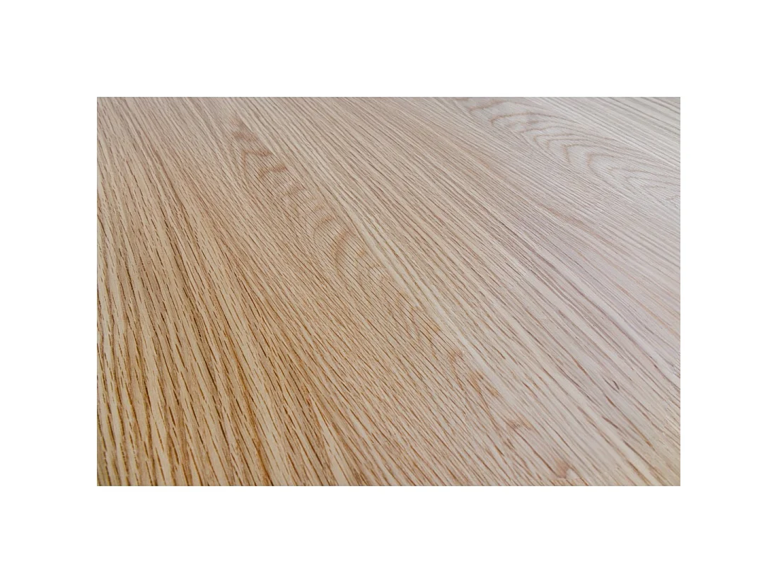 Table KANOVA 140 cm – Plateau rond en chêne clair et pied central design – Style contemporain