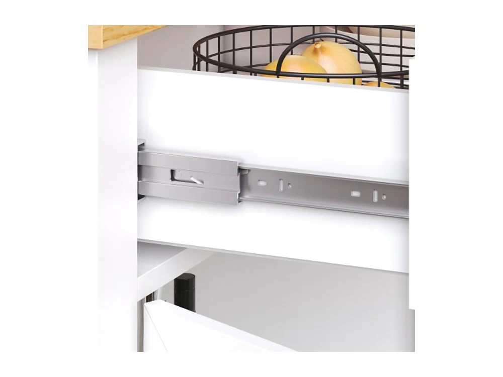 Kücheninsel mit Rollen & Glastüren, Multifunktionaler Servierwagen mit Stauraum, Mobiler Buffetschrank, Küchenwagen für Esszimmer