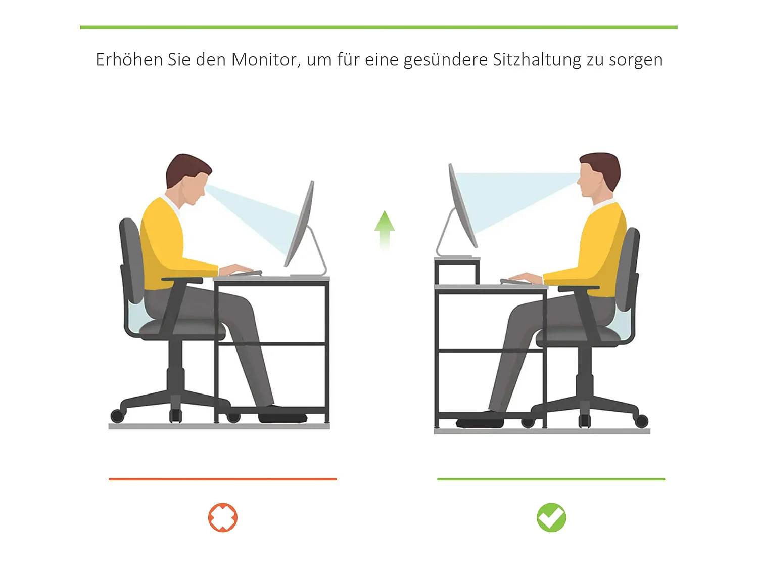 Monitorständer mit Schublade, Bildschirmerhöhung Monitor Ständer Bildschirmständer für PC 49 x 25,5 x 11,5cm
