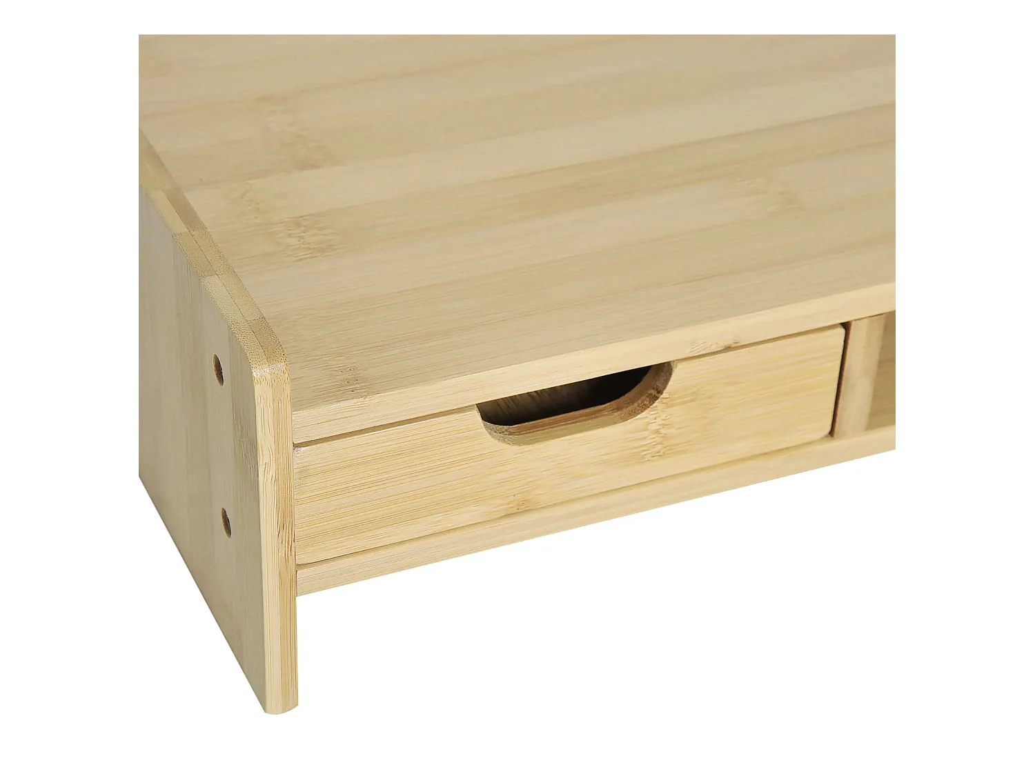 Monitorständer mit Schublade, Bildschirmerhöhung Monitor Ständer Bildschirmständer für PC 49 x 25,5 x 11,5cm