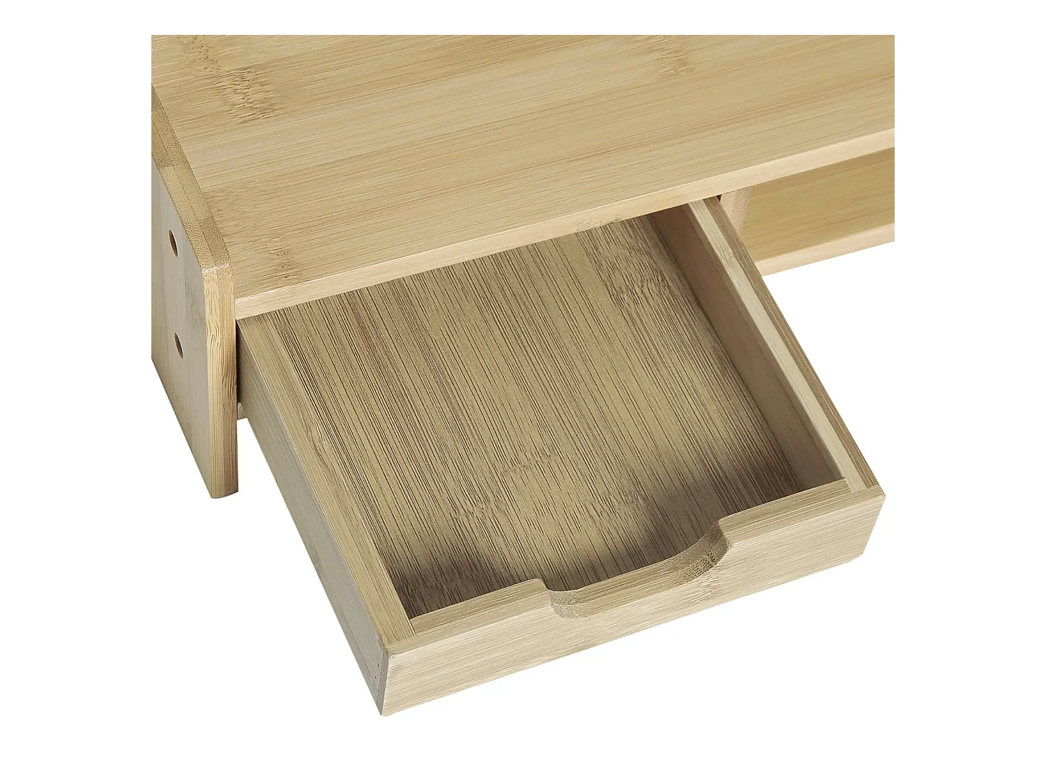 Monitorständer mit Schublade, Bildschirmerhöhung Monitor Ständer Bildschirmständer für PC 49 x 25,5 x 11,5cm