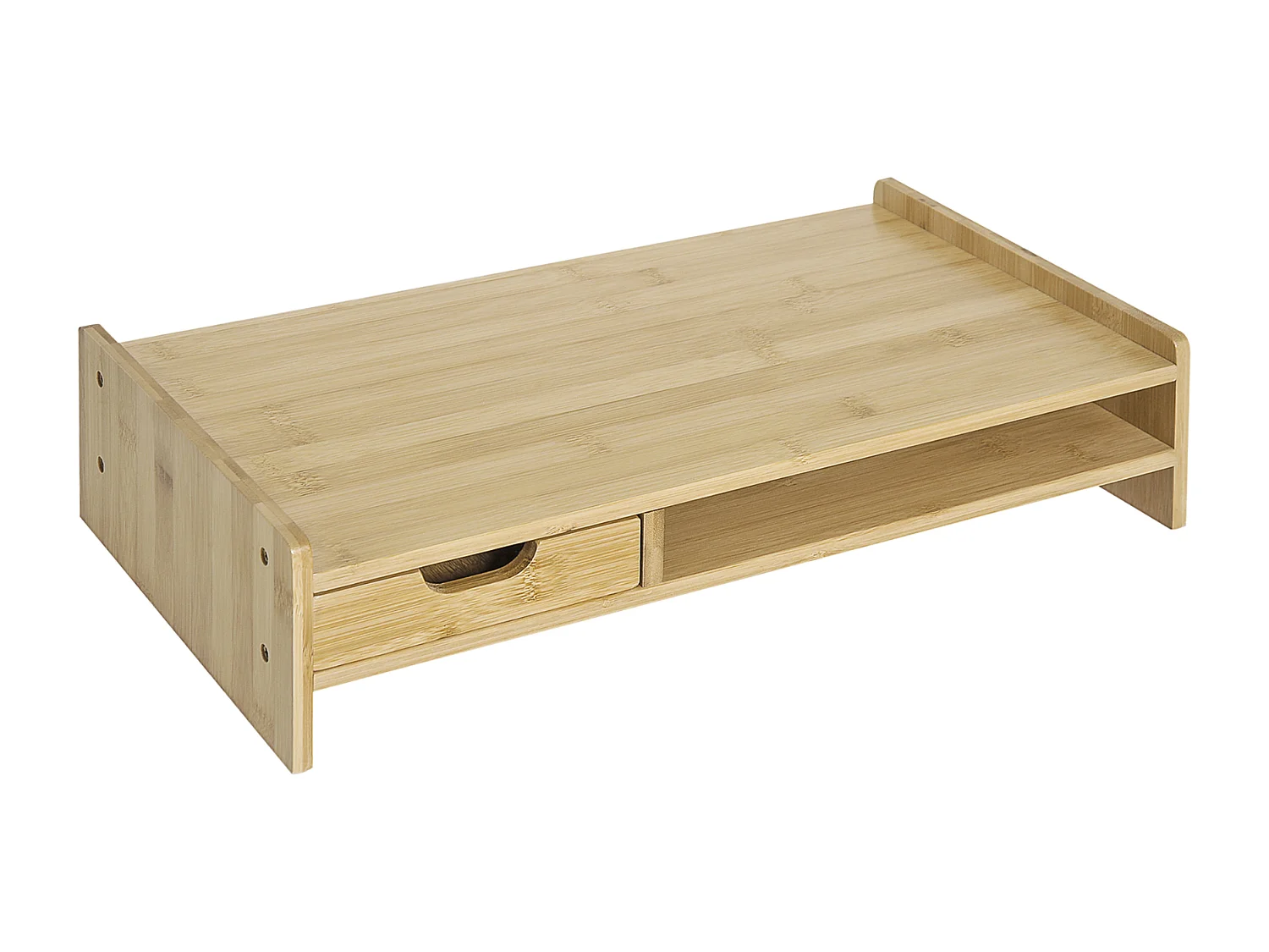 Monitorständer mit Schublade, Bildschirmerhöhung Monitor Ständer Bildschirmständer für PC 49 x 25,5 x 11,5cm