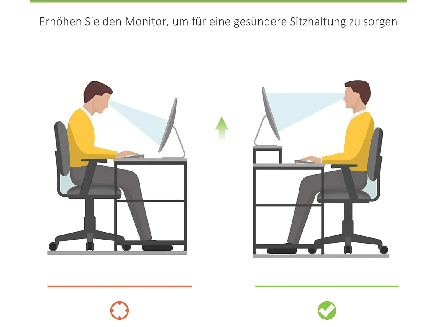 Monitorständer mit Schublade, Bildschirmerhöhung Monitor Ständer Bildschirmständer für PC 49 x 25,5 x 11,5cm