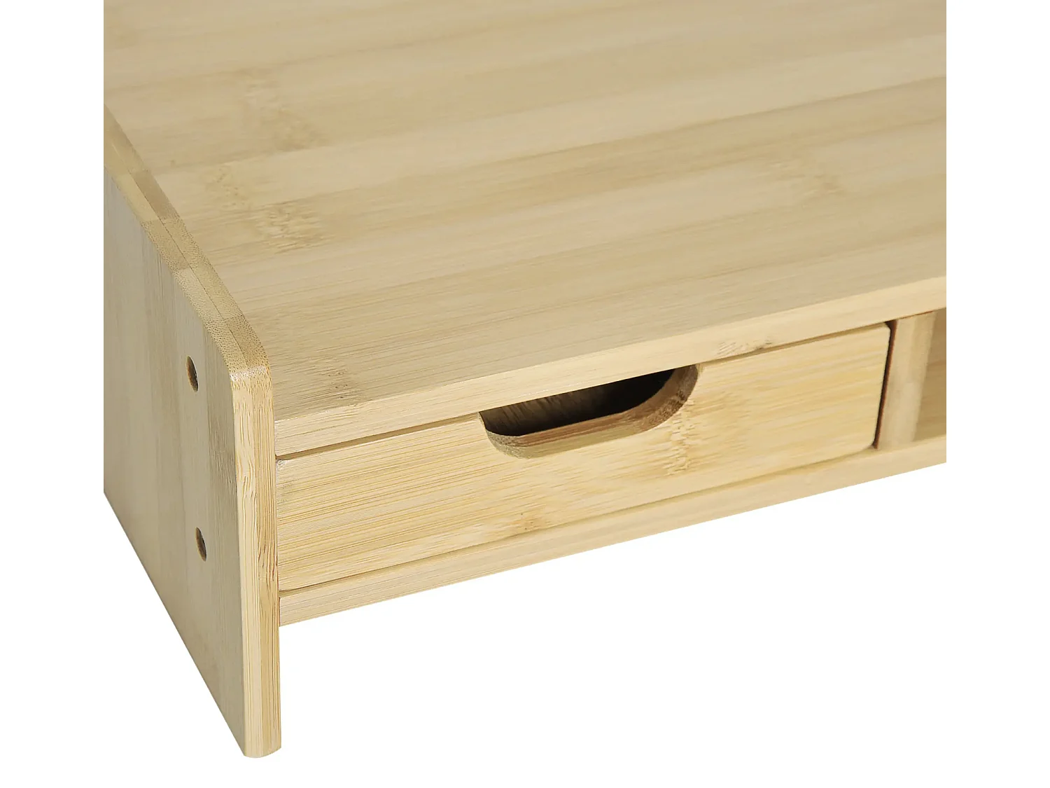 Monitorständer mit Schublade, Bildschirmerhöhung Monitor Ständer Bildschirmständer für PC 49 x 25,5 x 11,5cm