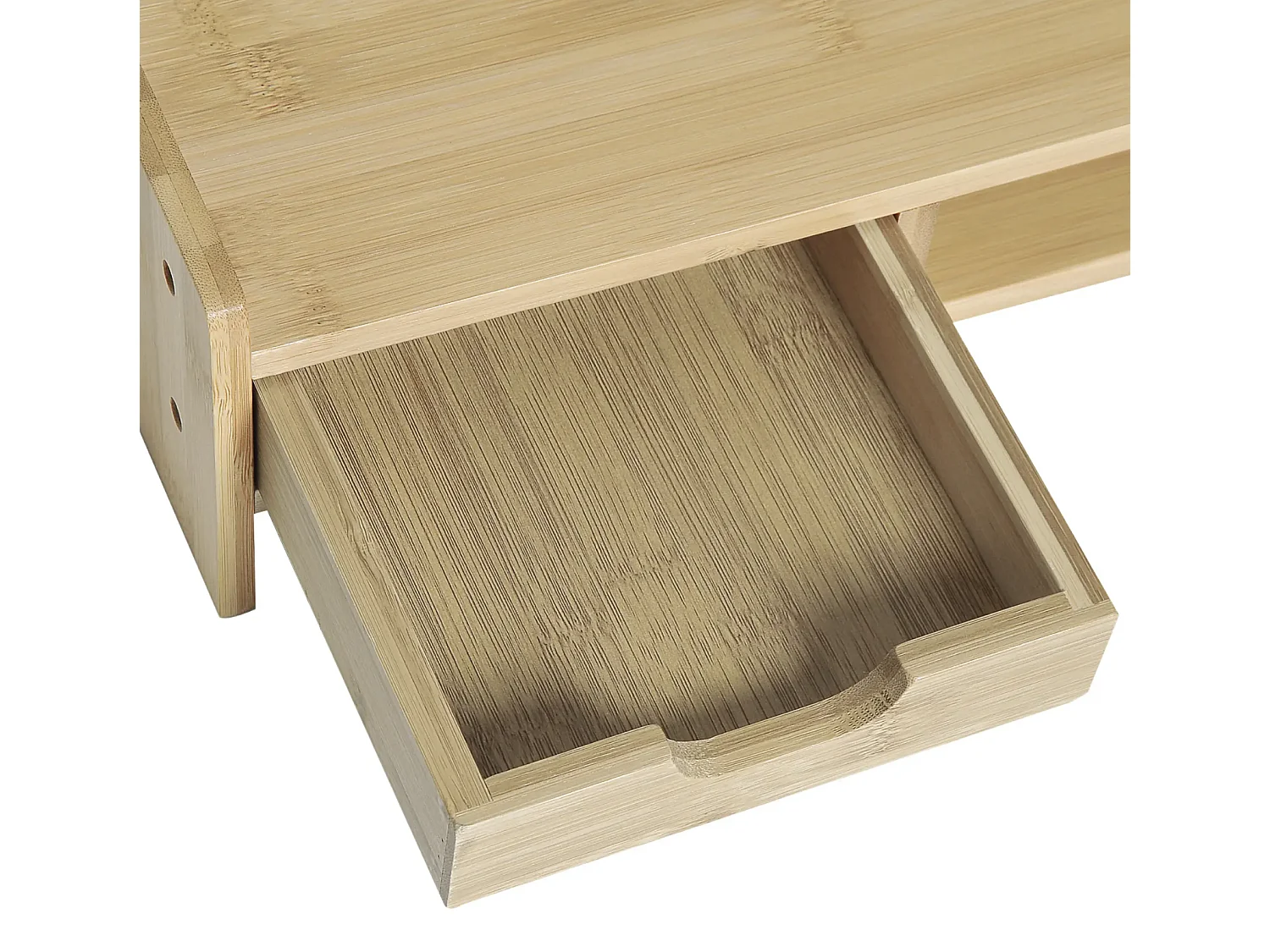 Monitorständer mit Schublade, Bildschirmerhöhung Monitor Ständer Bildschirmständer für PC 49 x 25,5 x 11,5cm