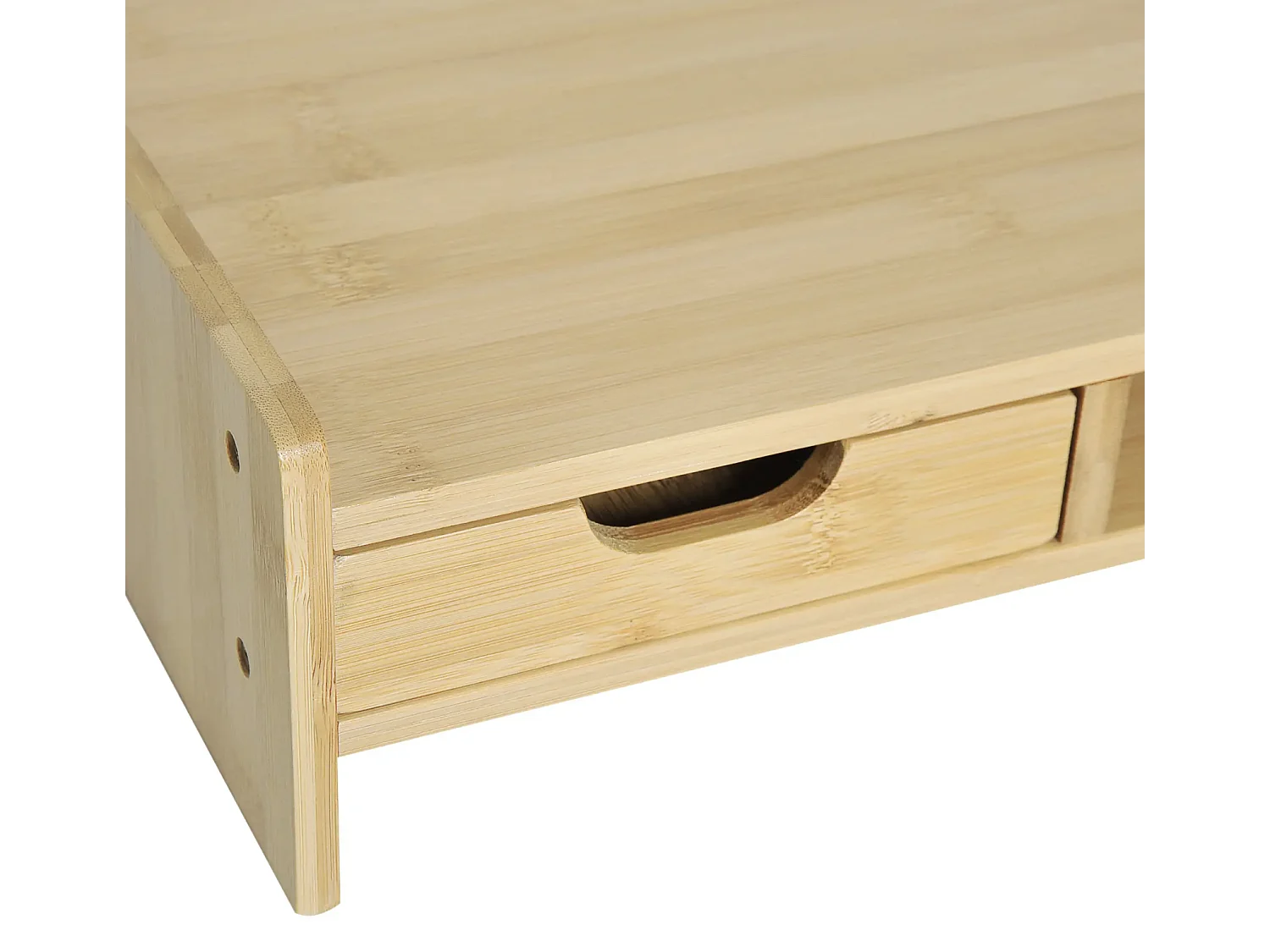 Monitorständer mit Schublade, Bildschirmerhöhung Monitor Ständer Bildschirmständer für PC 49 x 25,5 x 11,5cm