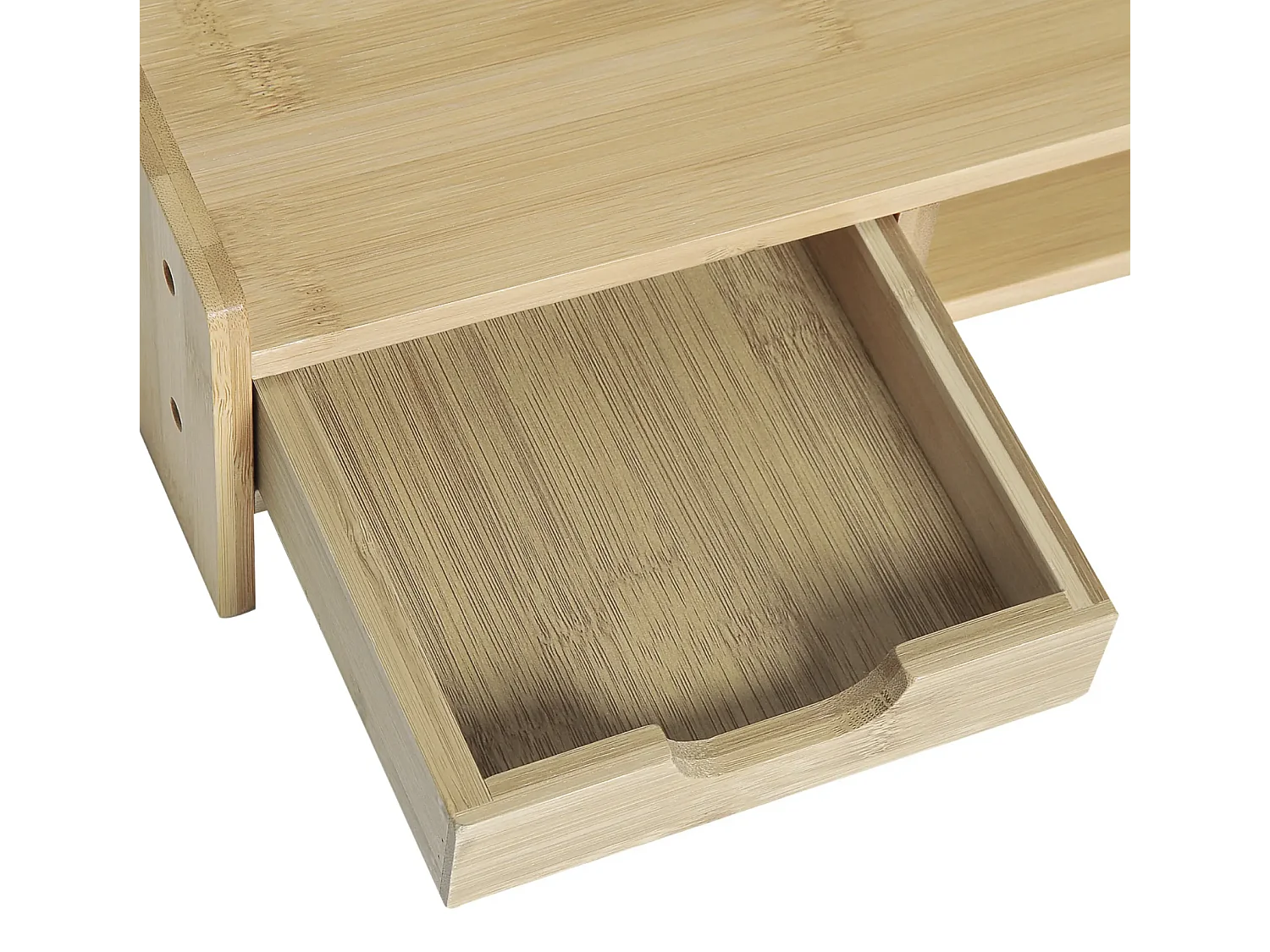 Monitorständer mit Schublade, Bildschirmerhöhung Monitor Ständer Bildschirmständer für PC 49 x 25,5 x 11,5cm