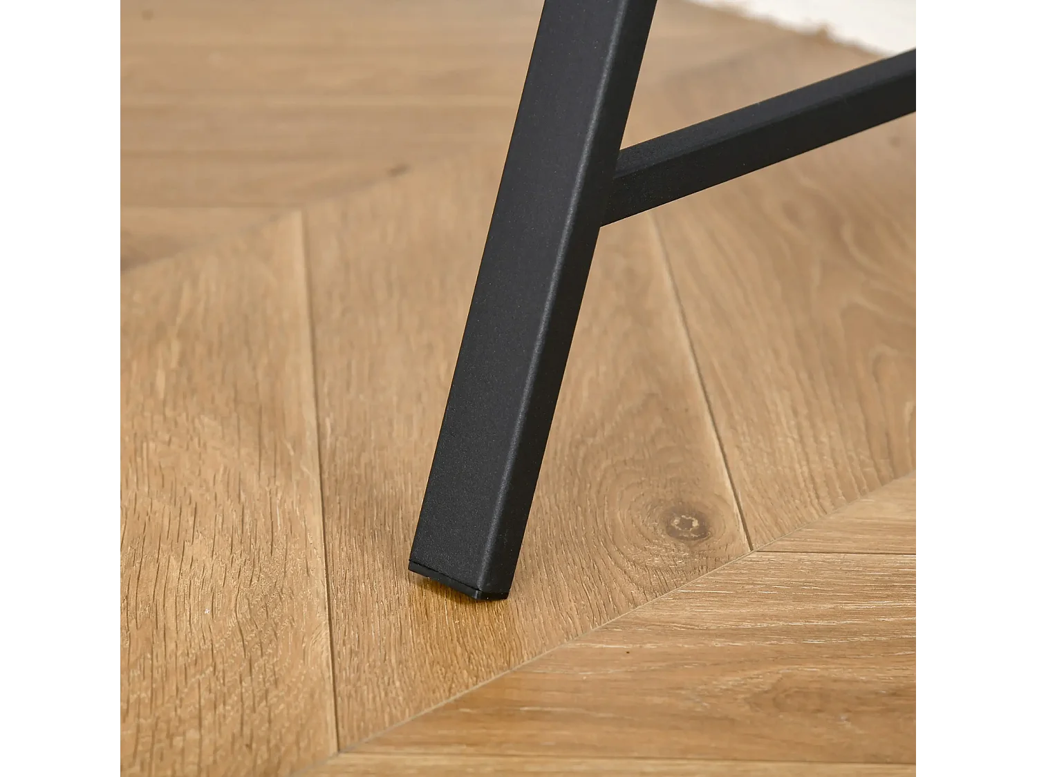 Schreibtisch, Computertisch mit Ablage und Kabel Management, Schreibtisch mit Metallgestell für Arbeitszimmer, Schlafzimmer, Home Office, 84 x 45 x 85 cm