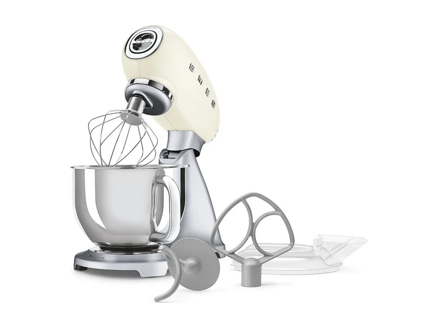 Smeg Robot pâtissier multifonctions 4.8l 800w crème - SMF04CREU