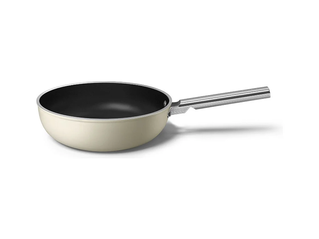 Smeg Poêle wok 30cm crème mat - WOF3002CRM