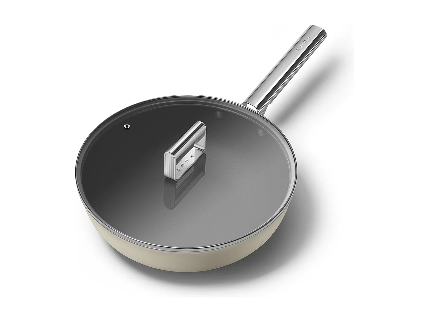 Smeg Poêle wok 30cm crème mat - WOF3002CRM