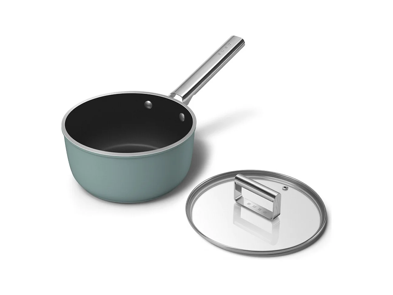 Smeg Casseroles vert émeraude mat 20cm + couvercle - SPF2012EGM