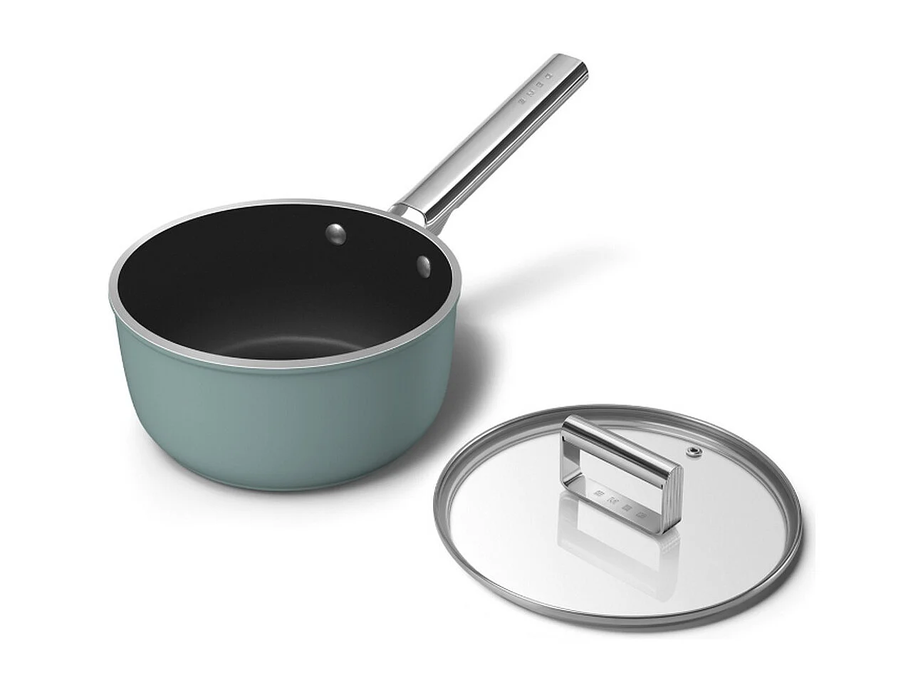 Smeg Casserole vert émeraude mat 20cm + couvercle - SPF2012EGM