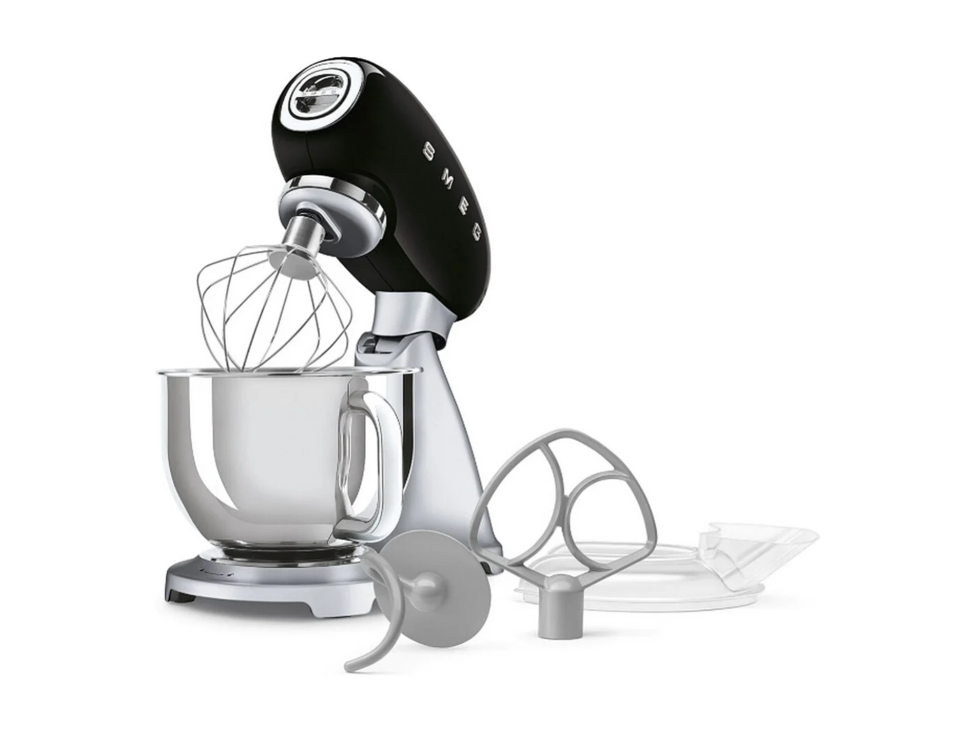 Smeg Robot pâtissier multifonctions 4.8l 800w noir - SMF04BLEU