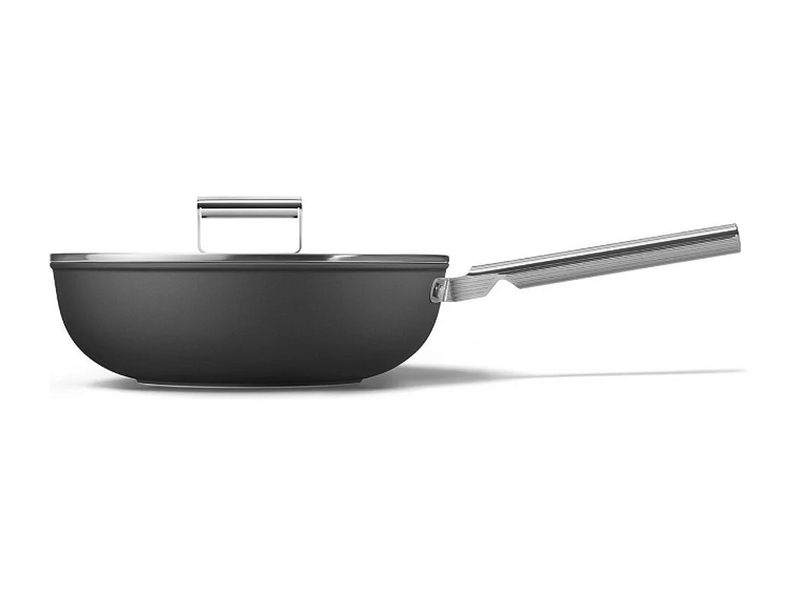 Smeg Poêle wok 30cm noir mat - WOF3002BLM