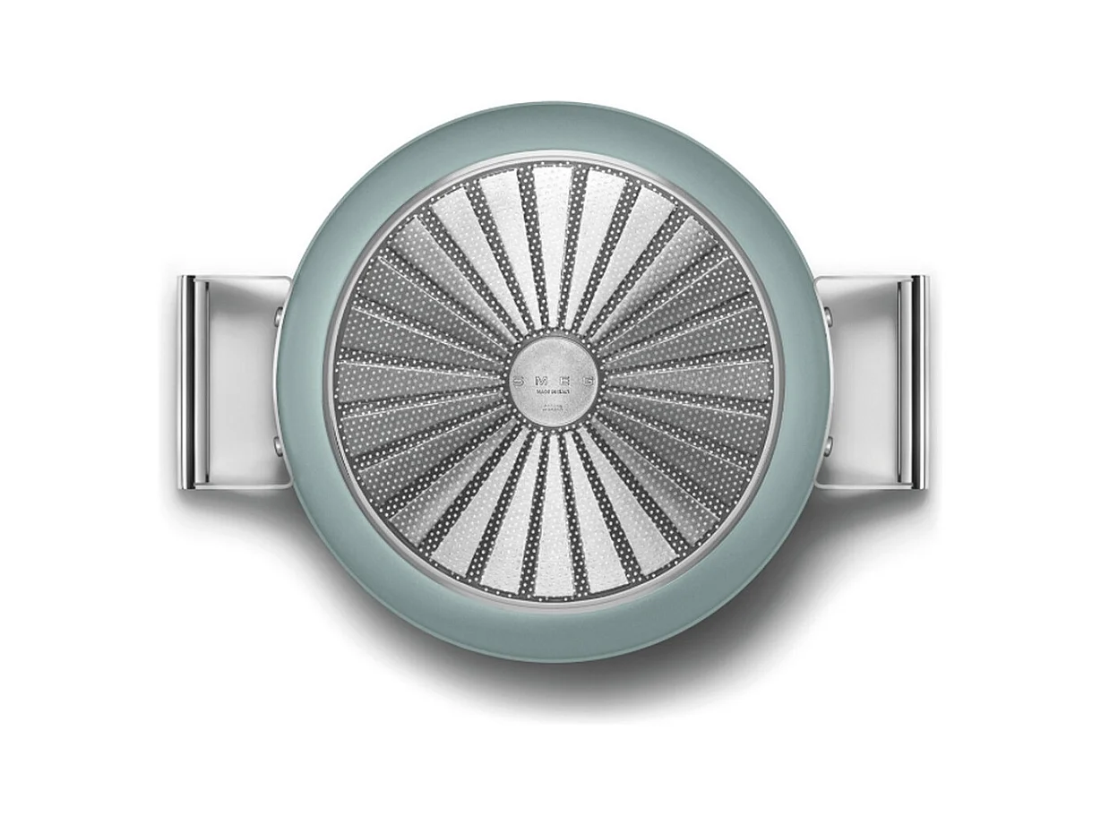 Smeg Sauteuse vert émeraude mat 28cm + couvercle - DPF2812EGM