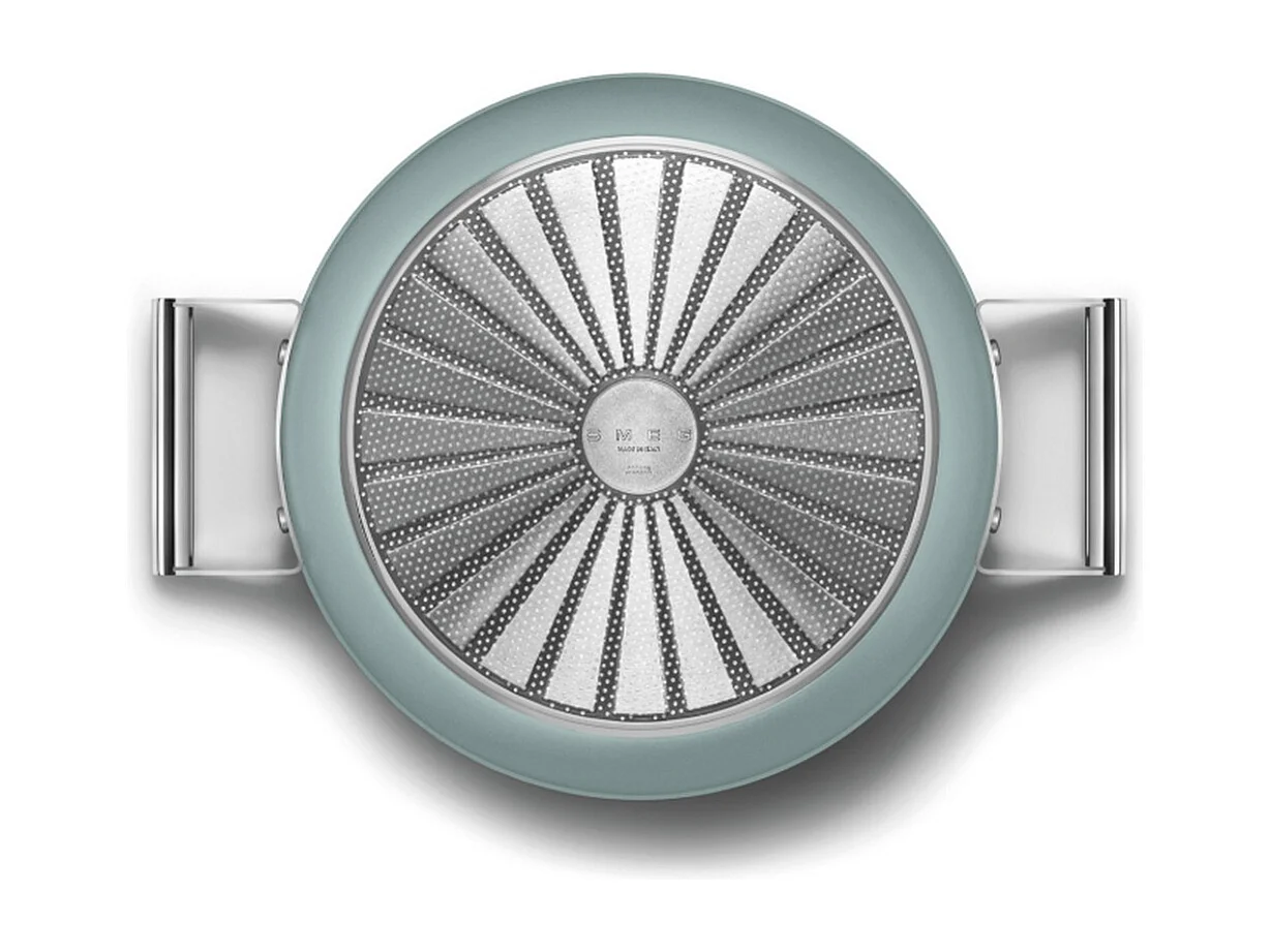 Smeg Sauteuse vert émeraude mat 28cm + couvercle - DPF2812EGM