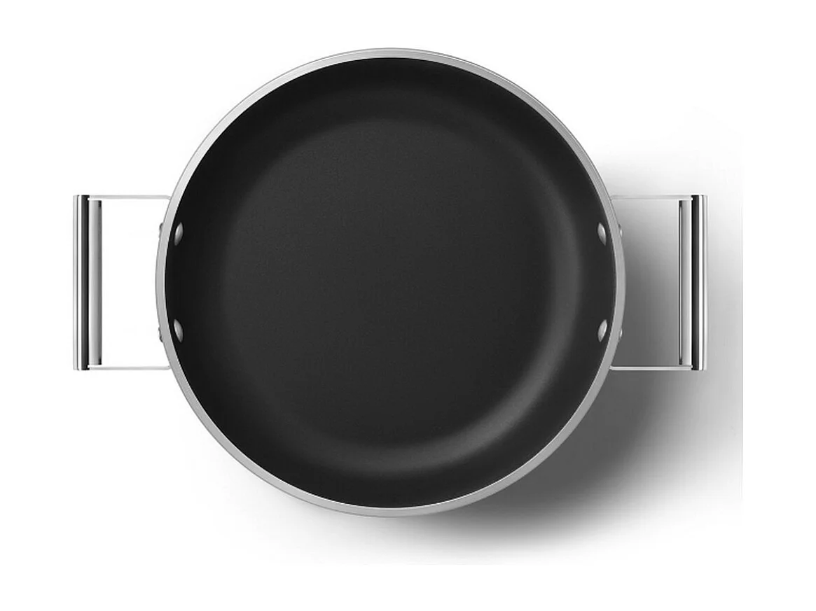 Smeg Sauteuse noir mat 28cm + couvercle - DPF2812BLM
