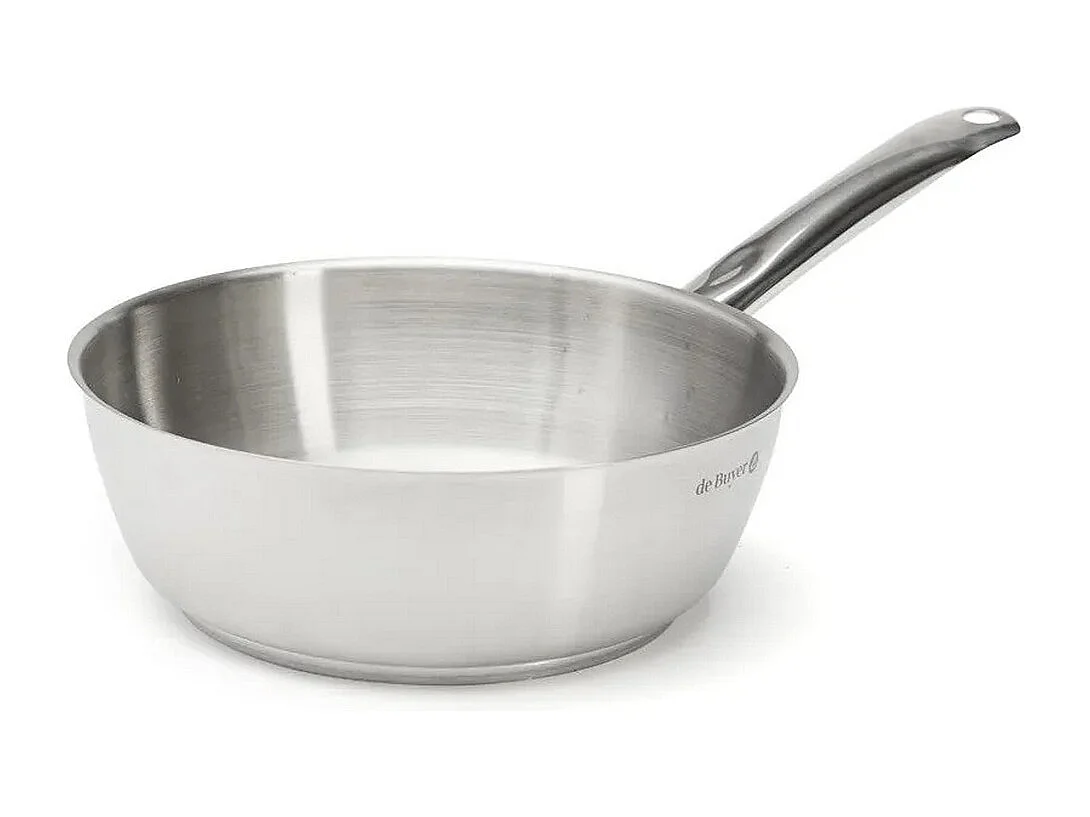 De Buyer Sauteuse inox 24cm sans couvercle - 3503.24