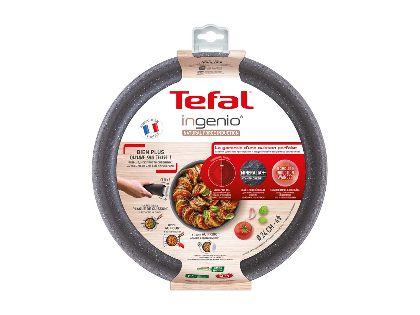 Tefal Sauteuse aluminium 24cm noir - L3963502