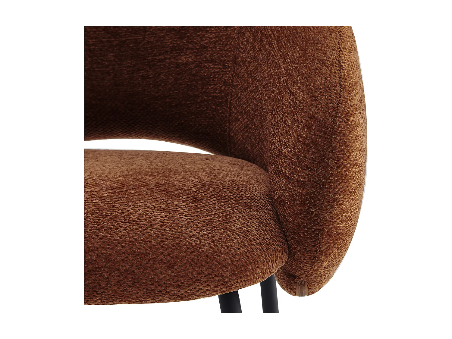 SHARP-Poltrona da tavolo in tessuto Luxury Terracotta (x2)