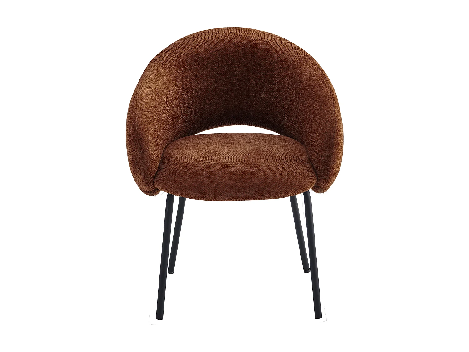 SHARP-Poltrona da tavolo in tessuto Luxury Terracotta (x2)