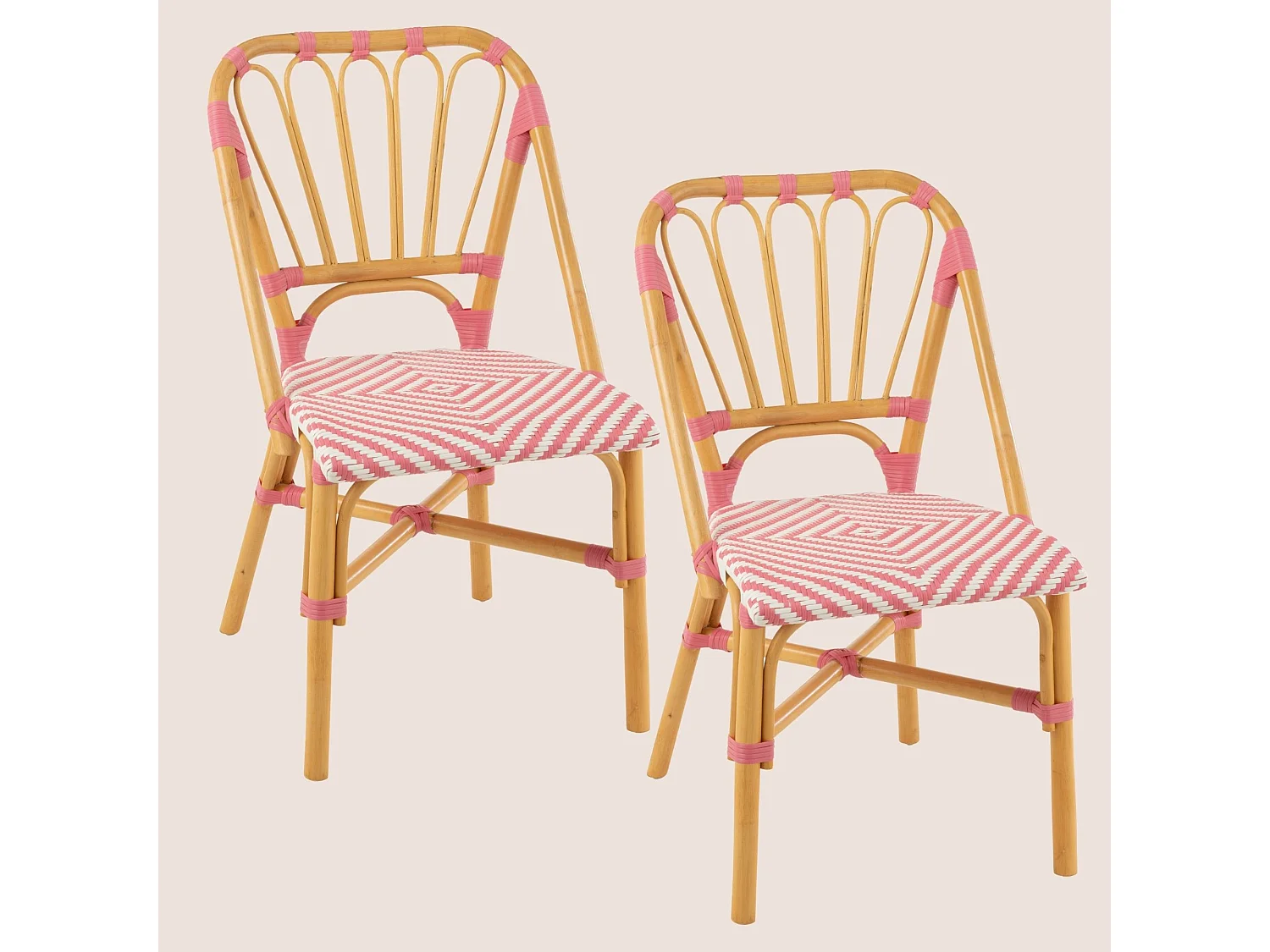 Chaises parisiennes tressées (lot de 2) - MONTMARTRE
