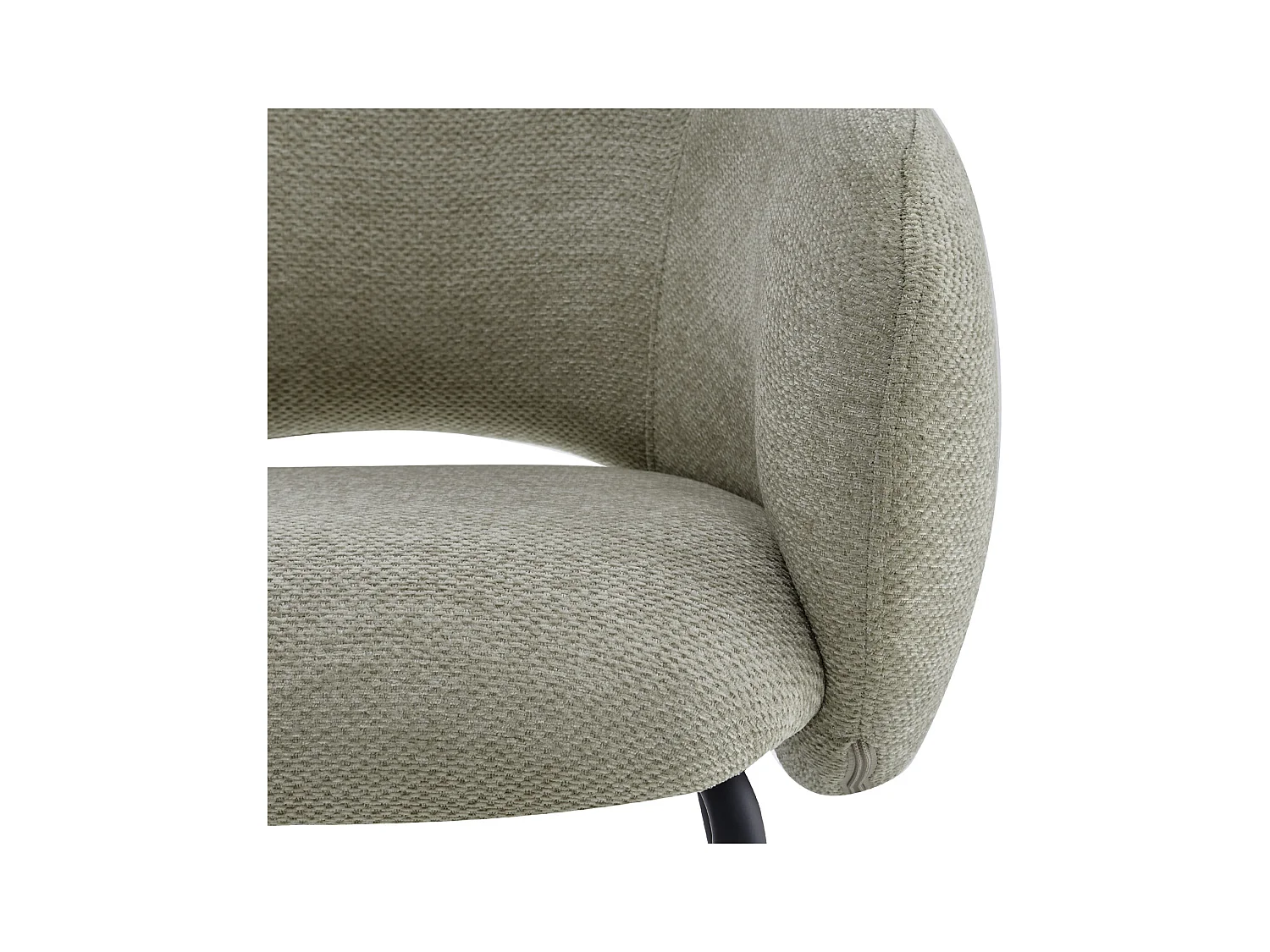 SHARP-Fauteuil de table en tissu Luxury Beige (x2)