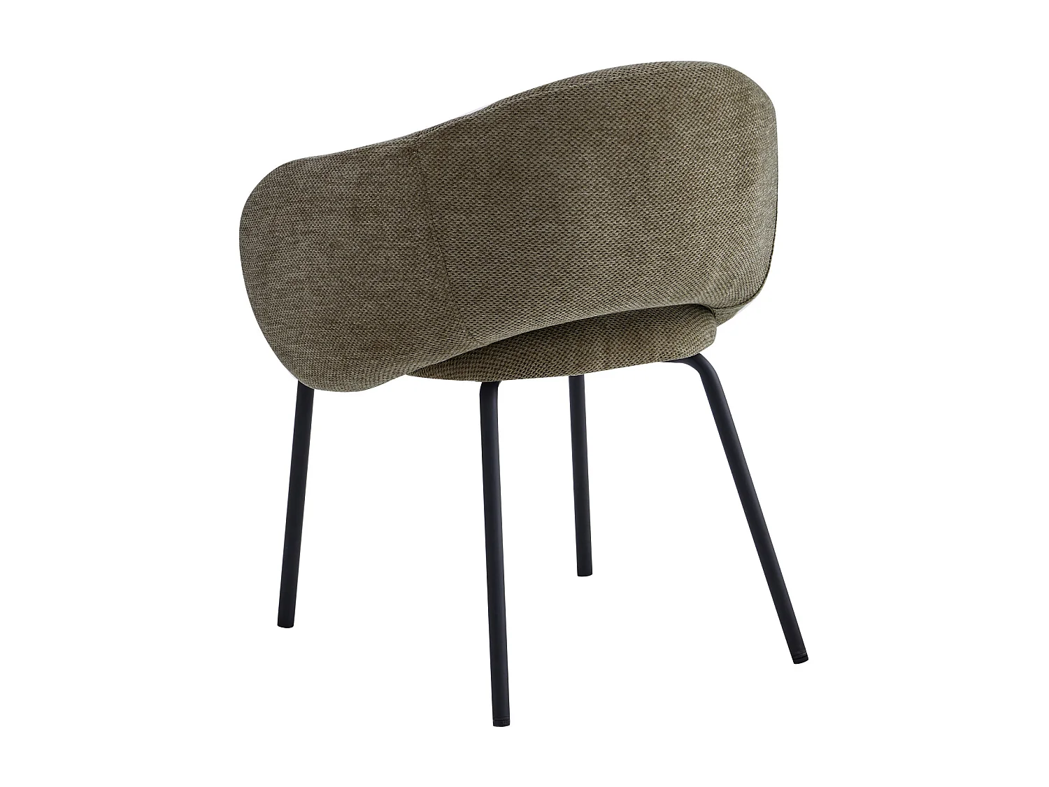 SHARP-Fauteuil de table en tissu Luxury Taupe (x2)