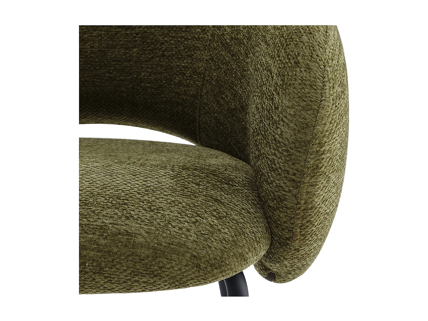 SHARP-Fauteuil de table en tissu Luxury Kaki (x2)