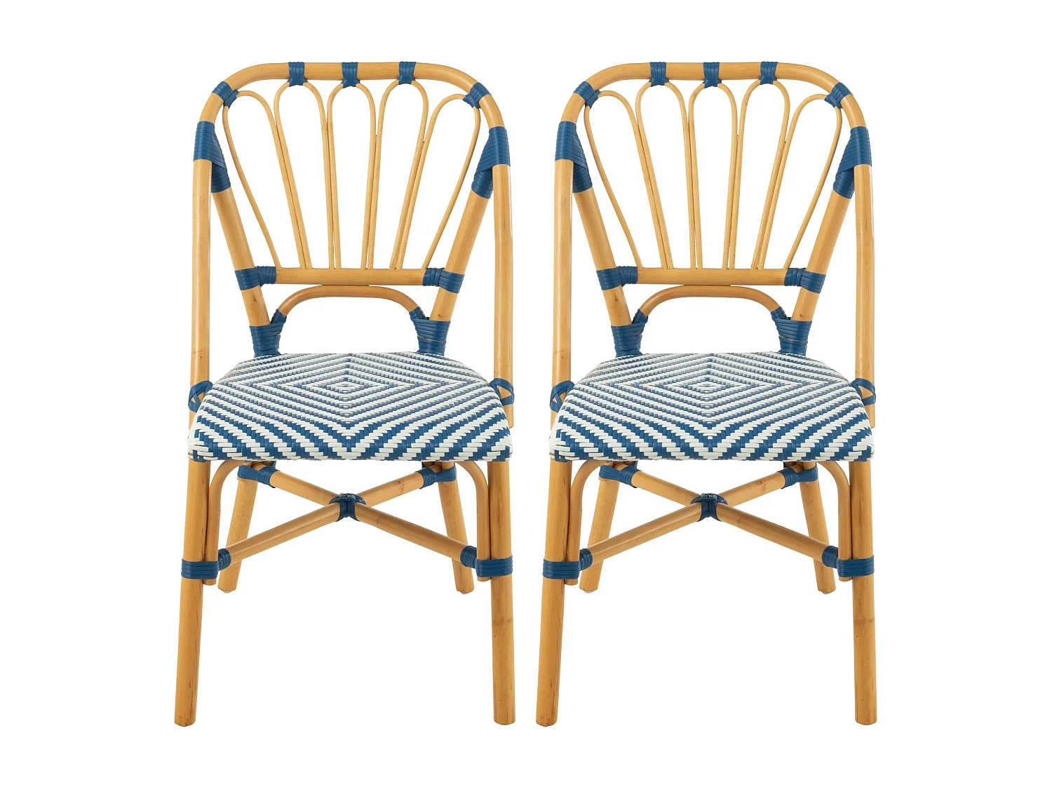 Chaises parisiennes tressées (lot de 2) - MONTMARTRE