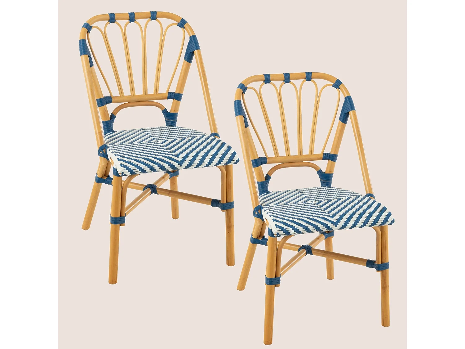 Chaises parisiennes tressées (lot de 2) - MONTMARTRE