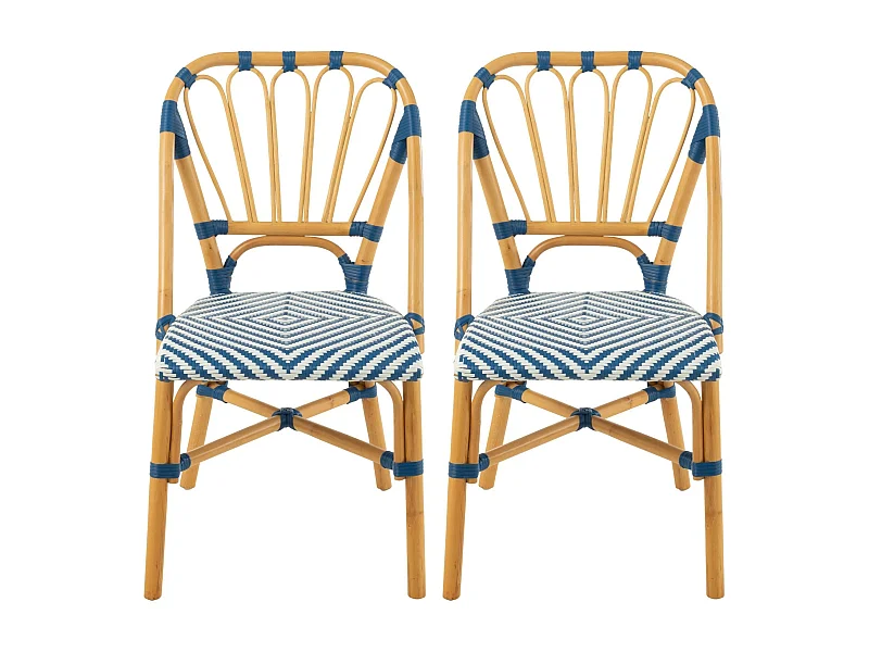 Chaises parisiennes tressées (lot de 2) - MONTMARTRE