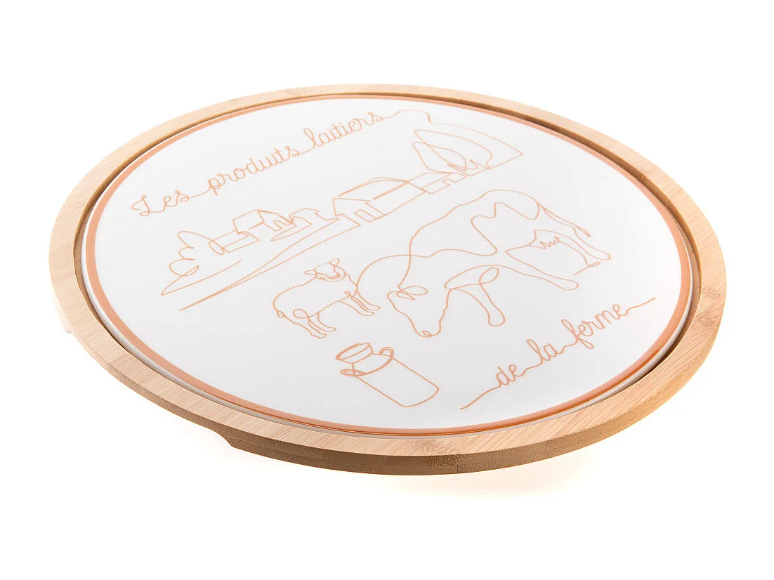 Plat à fromage rond Diane