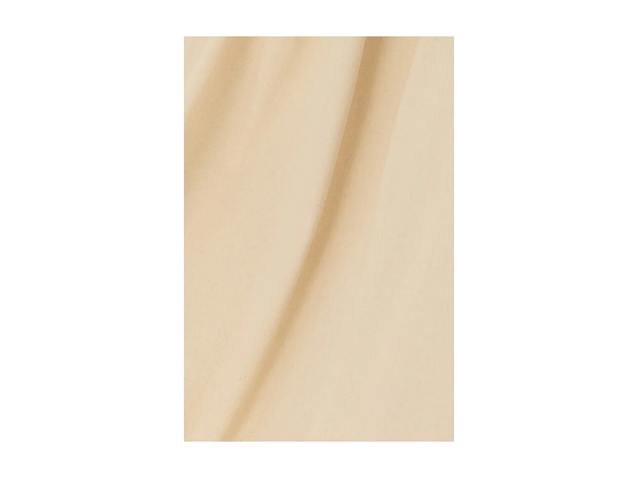 Hamaca lisa de poliéster beige 200x100 cm