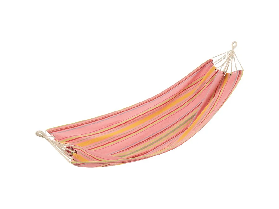 Hamaca de poliéster a rayas multicolor 200x100 cm