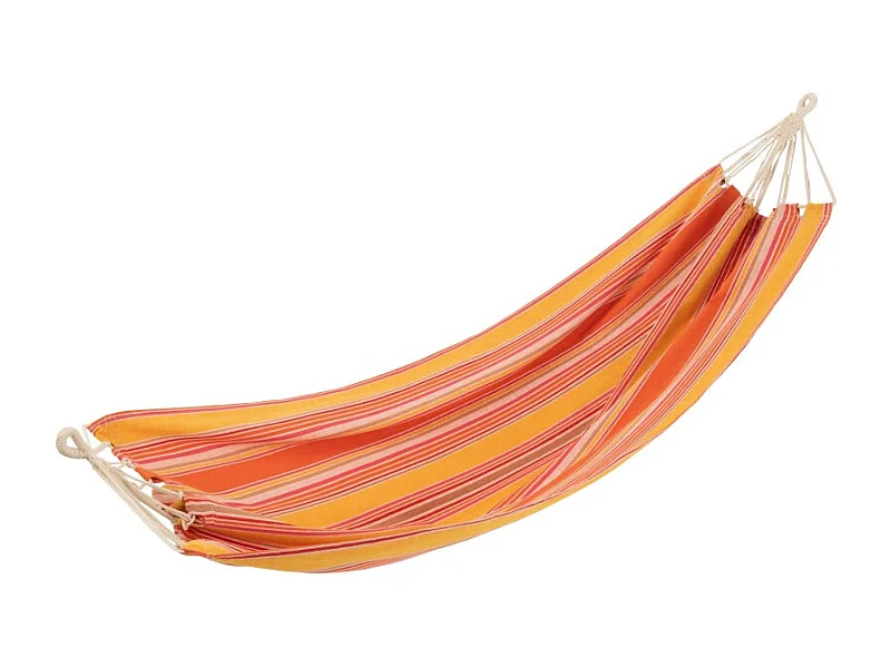 Hamaca de poliéster a rayas multicolor 200x100 cm