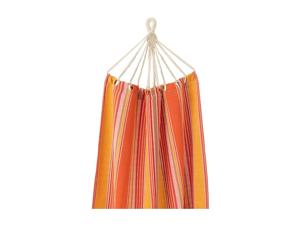 Hamaca de poliéster a rayas multicolor 200x100 cm
