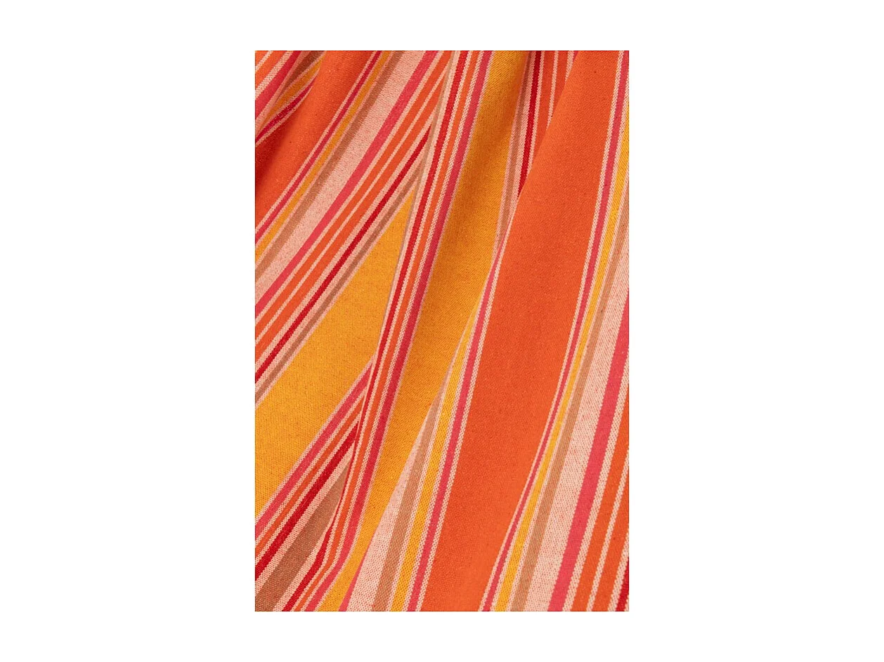 Hamaca de poliéster a rayas multicolor 200x100 cm