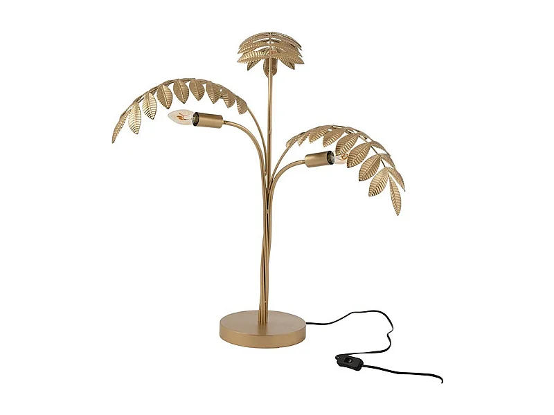 Lampara palmera zinc oro Alt. 67