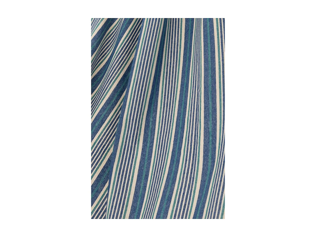 Hamaca de poliéster a rayas azul 200x100 cm