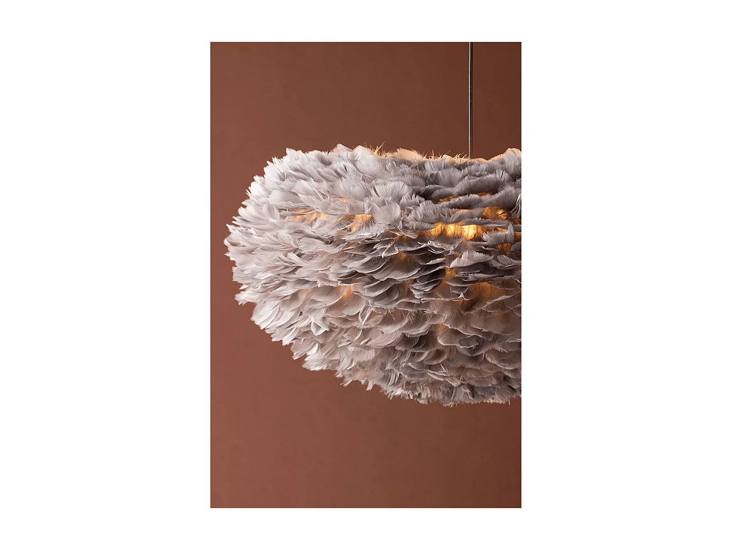 Nicola éclairage lampe pendentif 75x75x36cm gris.
