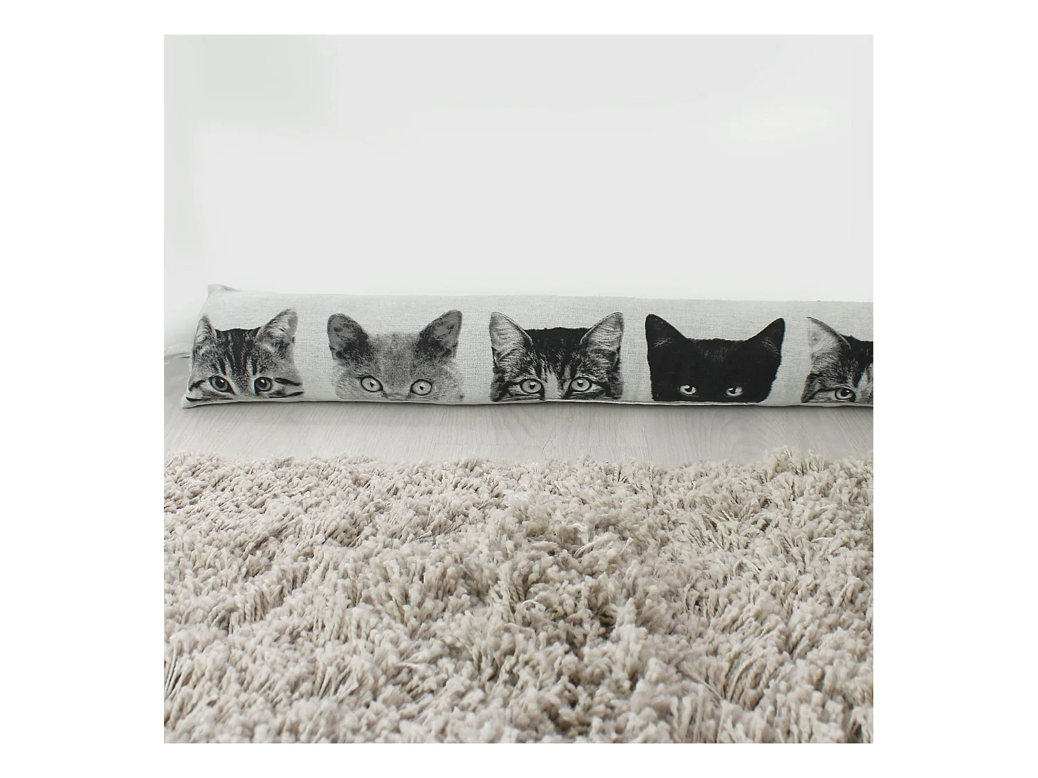 Boudin de Porte Chats "Vickie" 90cm Écru