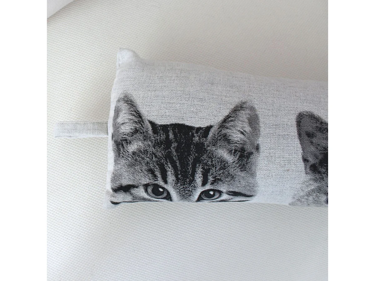 Boudin de Porte Chats "Vickie" 90cm Écru